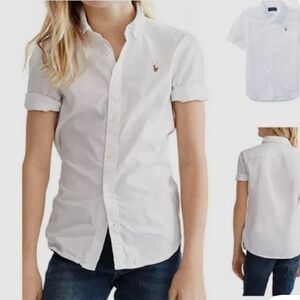 Polo by Ralph Lauren White Button Down Shirt Classic Design